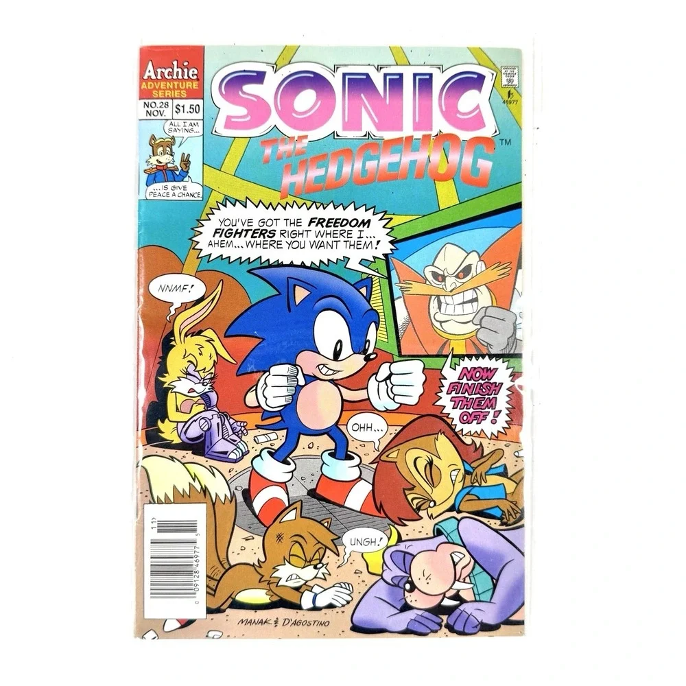 Sonic The Hedgehog Archie Comics Lot #23 #26 #28 #29 1990s Sega